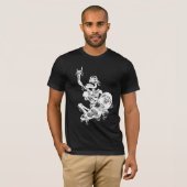 skateboardskelet t-shirt (Voorkant volledig)