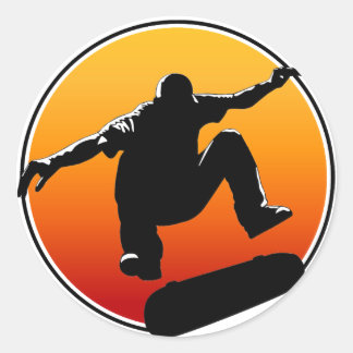 Skateboardstickers Ronde Sticker