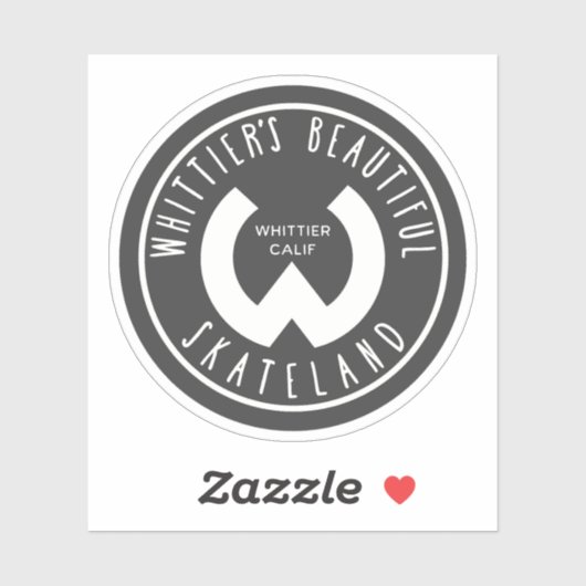 Skateland Whittier California, getroffen Sticker (Vel)