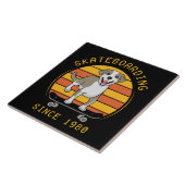 Skaten sinds 1980 tegeltje (Zijkant)