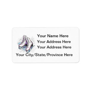 Skater Address Label-past het aan! Etiket