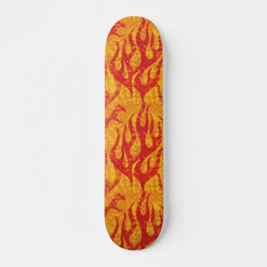Skater Boy Red Flames Skateboard (Voorkant)