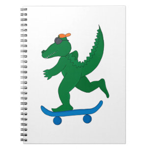 Skater Crocodile Notitieboek