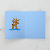 Skater doggy kaart (Binnen)