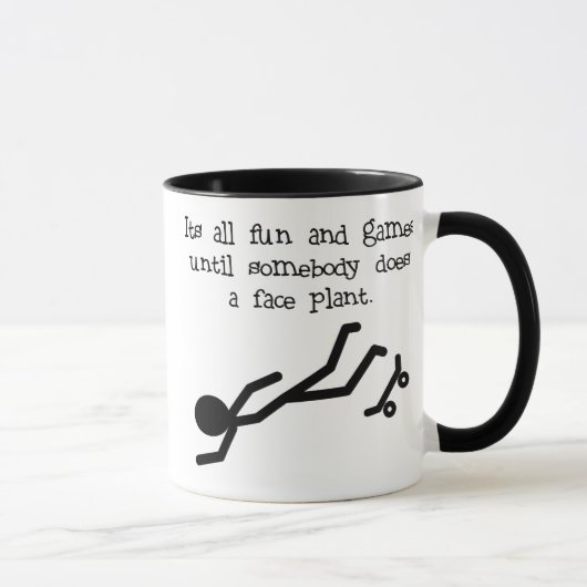 Skater Faceplant Mok (Rechts)