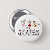 Skater Girl Button (Voorkant /achterkant)