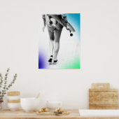 Skater Girl Pop Art Poster (Keuken)