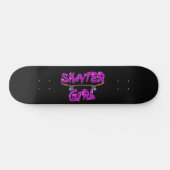 Skater Girl Purple Pink Skateboard (Horz)