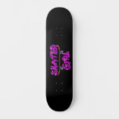 Skater Girl Purple Pink Skateboard (Recto)