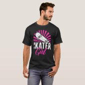 Skater Girl Rollerblading Women's Skate Roller Rol T-shirt (Voorkant volledig)