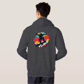 Skater Graffiti Splash Hoodie (Achterkant volledig)
