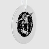 Skater légendaire faisant du ski de fond en milieu (devant)