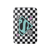 Skater Meisje Supergirl Harten S-Shield Badmat (Voorkant Verticaal)