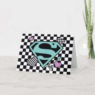Skater Meisje Supergirl Harten S-Shield Kaart