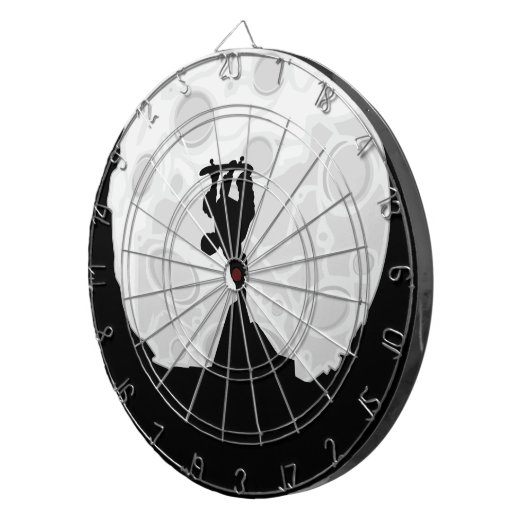 Skater Moon Dartbord (Voorkant Rechts)