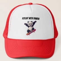 Skater Panda Cap – Cartoon Kinderhoed
