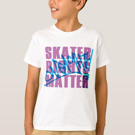 SKATER RIGHTS MATTER T-SHIRT (Voorkant)