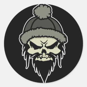 Skater Skull Sticker