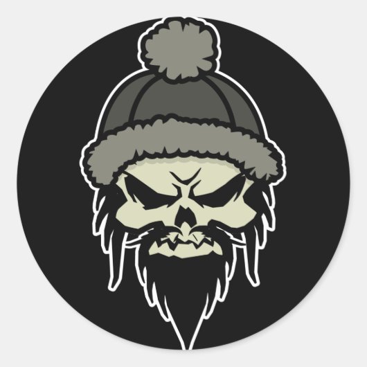Skater Skull Sticker (Voorkant)