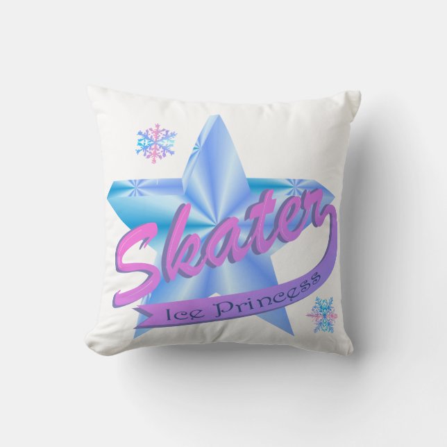 Skater Star Ice Princess Kussen (Voorkant)