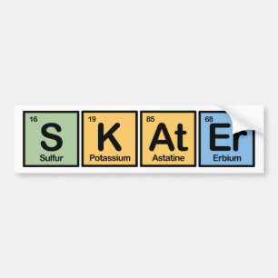 Skater van Elementen Bumpersticker