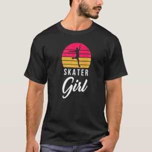 skatermeisje Figuur Skatro Ice Skati T-shirt