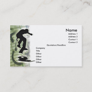 Skaterprofielkaart Visitekaartje