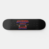 Skaters Gonna Skate Skateboard Red Blue Graffiti   (Horz)