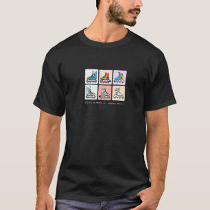 Skaters met Fun Pro Roller Schaatsen Girls Roller T-shirt