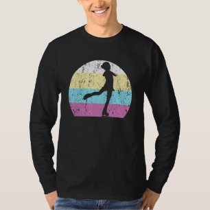 Skaters Schaats Sunset Ice Skating Retro Fig T-shirt