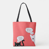 Skatey Cat Canvas tas (Achterkant)