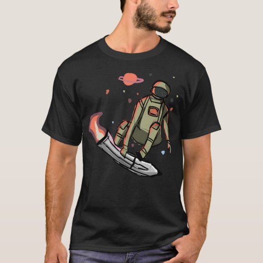 Skating Astronaut T-shirt (Voorkant)