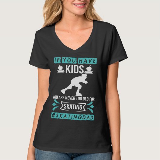Skating Dad Kids Skater T-shirt (Voorkant)
