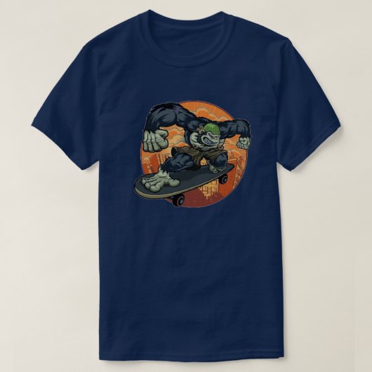 Skating Gorilla T-Shirt (Design voorkant)