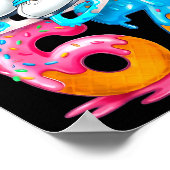 Skating Ice Cream Drip Number 67 Player 67th Birth Poster (Hoek)