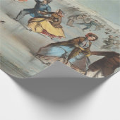 Skating in Central Park, New York Cadeaupapier (Hoek)