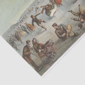 Skating in Central Park, New York Tissuepapier (Detail)