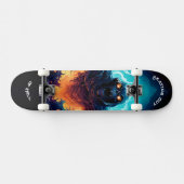 Skating out of Hell - Skull  Skateboard (Horizontaal)