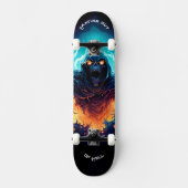 Skating out of Hell - Skull  Skateboard (Voorkant)