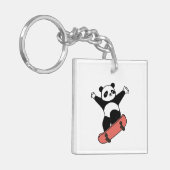 Skating Panda Sleutelhanger (Voorkant Links)