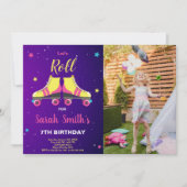 Skating Party Uitnodigingen voor kinderen (Voorkant)