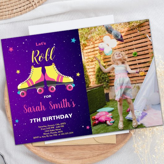Skating Party Uitnodigingen voor kinderen
