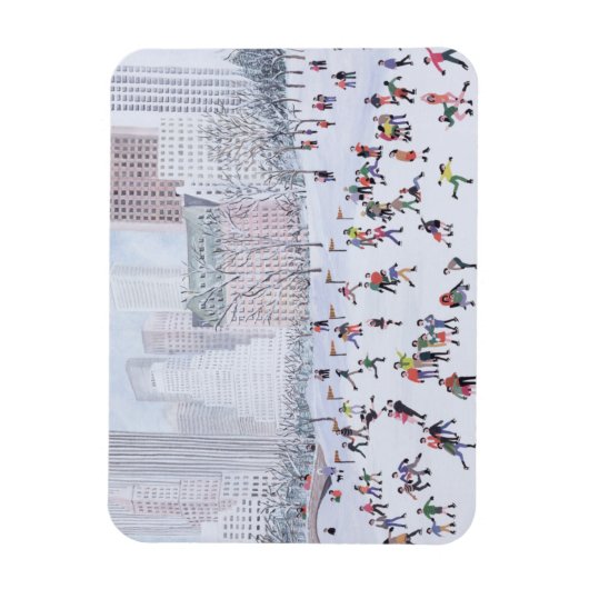 Skating Rink Central Park New York 1994 Magneet (Verticaal)