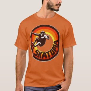 Skatopia retro-skateboard t-shirt