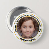 Skaymarts | Altijd in ons denken en hart Ronde Button 7,6 Cm (Voorkant /achterkant)