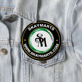 Skaymarts | Bedrijfs de Douane Bedrijfs Bedrijfs L Ronde Button 4,0 Cm