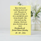 Skaymarts | Carte de remerciement calligraphique e (Debout devant)