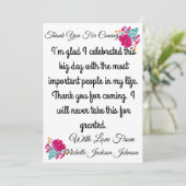 Skaymarts | Carte florale de remerciement pour vot (Debout devant)