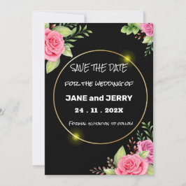 Skaymarts | Eenvoudige Floral Beauful Save the Dat Date