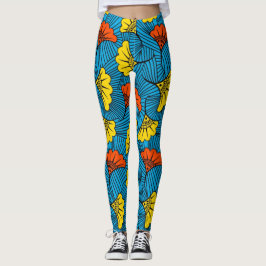 SKAYMARTS | Leggings van de Prints van geel Floren